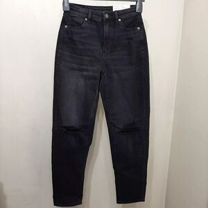 American Eagle High-Waisted Black Mom Jeans
